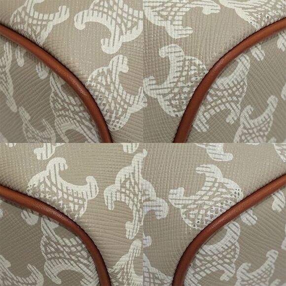 Celine Small Boston 2WAY Bag 113772flc Triomphe Canvas Gold Hardware - Picture 4 of 9